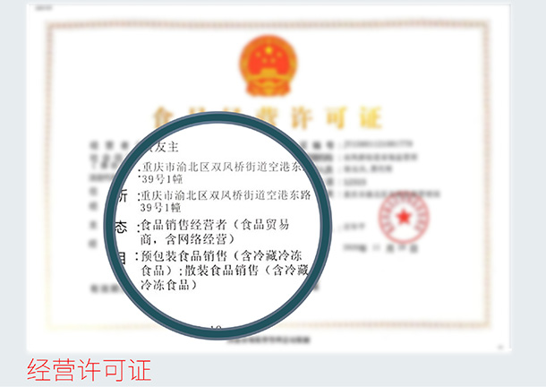 食品经营许可证